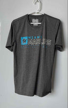 Load image into Gallery viewer, Majestic Mens Gray Miami Marlins Short Sleeve Pullover T-Shirt Size Small
