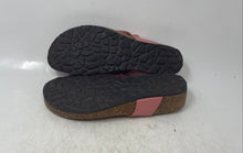 Load image into Gallery viewer, A. Giannetti Womens Pink Leather Wedge Heel Thong Sandals Size 9 Made In Italy
