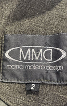 Load image into Gallery viewer, Marta Molero Design Womens Green Long Sleeve Button Front Blazer Jacket Size 2
