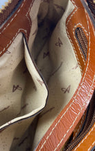 Load image into Gallery viewer, Anandra Womens Brown Leather Inner Pockets Shoulder Crossbody Bag
