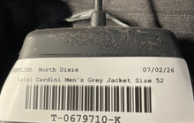 Load image into Gallery viewer, Luigi Cardini Mens Gray Wool Long Sleeve Notch Lapel Three-Button Blazer Size 52
