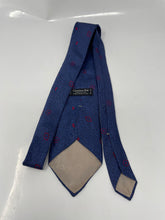 Load image into Gallery viewer, Christian Dior Mens Blue Paisley Print Silk Adjustable Long Formal Designer Tie

