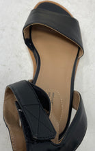 Load image into Gallery viewer, Giani Bernini Womens Constancia Black Wedge Heel Ankle Strap Sandals Size 7M
