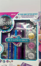 Load image into Gallery viewer, Be Inspired By Cra-Z-Art Glitter Tattoo Artist Set For Age 8+ With Box
