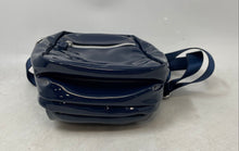 Load image into Gallery viewer, IHKWIP Womens The Stellar North/South Blue Patent Leather Crossbody Bag
