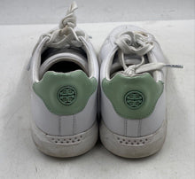 Load image into Gallery viewer, Authentic Tory Burch Womens Howell Court White Green Sneaker Shoes Sz 8M Damaged
