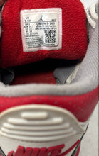 Load image into Gallery viewer, Nike Boys Air Jordan 3 DM0967-160 White Red Gray Lace-Up Sneakers Shoes Sz 3.5Y
