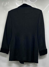 Load image into Gallery viewer, Casual Corner Womens Black Cuffed Long Sleeve Double-Breasted Peacoat Size 8P
