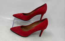 Load image into Gallery viewer, Calvin Klein Womens Gayle Red Pointed Toe Slip-On Stiletto Pump Heels Size 5M
