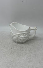Load image into Gallery viewer, White Embossed Grapes Tableware Tea Coffee Glass Milk Pitcher Creamer
