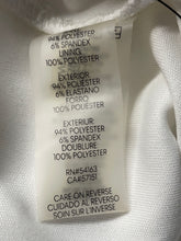Load image into Gallery viewer, Calvin Klein Womens White Sleeveless High-Low Flounce Hem Sheath Dress Size 8

