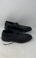 Load image into Gallery viewer, Stafford Mens Classico Black Leather Lace-Up Oxford Dress Shoes Size 9.5
