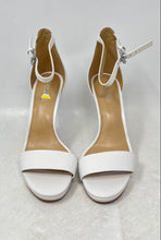 Load image into Gallery viewer, Michael Kors Womens Hutton White Stiletto Heel Ankle Strap Sandals Size 6.5M
