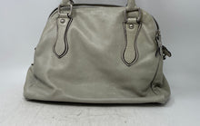 Load image into Gallery viewer, Unbranded Womens Gray Leather Inner Pockets Bottom Studs Zipper Shoulder Bag
