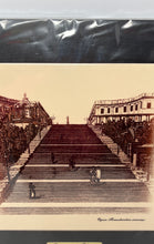 Load image into Gallery viewer, Ogecca Print Framed Art Odessa 1794 Ceramic Natural Wood Monochrome Stairs
