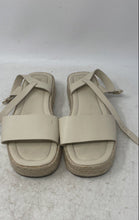 Load image into Gallery viewer, Zara Womens Beige Jute Open Toe Ankle Strap Espadrille Sandals Size EU 39
