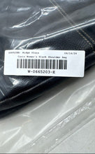 Load image into Gallery viewer, Cuoio Womens Black Leather Single Strap Outer Pockets Flap Over Shoulder Bag
