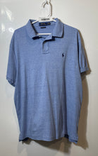 Load image into Gallery viewer, Polo Ralph Lauren Mens Blue Heather Custom Slim Fit Polo Shirt Size XL
