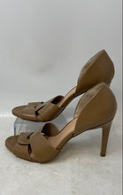 Load image into Gallery viewer, Franco Sarto Womens Hanita Brown Leather Peep Toe Stiletto D’Orsay Heels Size 6M
