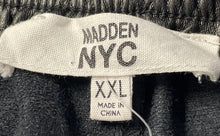 Load image into Gallery viewer, Madden NYC Womens Black Flat Front Tapered Leg Jogger Pants Size 2XL
