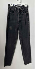 Load image into Gallery viewer, Pacsun Womens Faded Black Denim High Rise Button-Fly Skinny Leg Jeans Size 23
