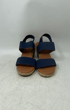 Load image into Gallery viewer, Tommy Bahama Womens Sakura Dark Blue Slip-On High Wedge Espadrille Heels Size 8M
