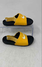 Load image into Gallery viewer, Nike Kids Kawa Black Yellow Open Toe Slip-On Slingback Sandals Size 9C

