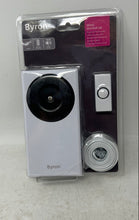 Load image into Gallery viewer, Byron White Battery-Operated 90DB Wired Push Button Doorbell Set Factory Sealed
