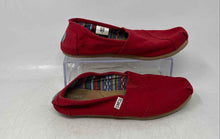 Load image into Gallery viewer, Toms Womens Classic Alpargata Red Casual Low Top Slip-On Shoes Size 7

