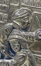 Load image into Gallery viewer, Decorative Brass Features a Tavern Scene In Relief Round Shape Plate
