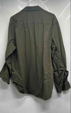 Load image into Gallery viewer, Perry Ellis Mens Sage Green Cotton Long Sleeve Casual Button-Up Shirt Size XL
