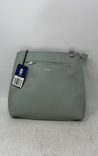 Load image into Gallery viewer, Izod Womens Light Mint Green Outer Pocket Top Zipper Crossbody Bag With Tags
