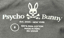 Load image into Gallery viewer, Psycho Bunny Mens Black Cotton Short Sleeve Crew Neck Regular Fit T-Shirt Size 8
