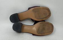 Load image into Gallery viewer, Mango Womens Burgundy Faux Leather Open Square Toe Slip-On Slide Sandals EUR 37

