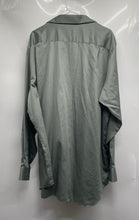 Load image into Gallery viewer, George Mens Green Long Sleeve Wrinkle Resistant Sateen Dress Shirt Size 2XL 18
