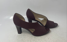 Load image into Gallery viewer, Simply Comfort By LifeStride Womens Caren Burgundy Block D'Orsay Heels Size 8.5
