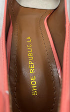 Load image into Gallery viewer, Shoe Republic LA Womens Pink Coral Pointed Toe Ankle Strap Pump Heels Size 7.5
