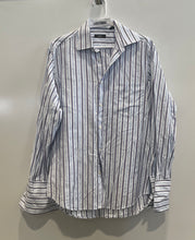 Load image into Gallery viewer, Hugo Boss Mens Multicolor Striped Cotton Collared Long Sleeve Dress Shirt Sz 15
