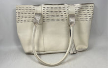 Load image into Gallery viewer, Calvin Klein Womens White Metallic Double Handle Shoulder Bag With Wallet
