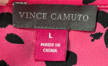 Load image into Gallery viewer, Vince Camuto Womens Multicolor Colorblock Collarless Pullover Blouse Top Size L
