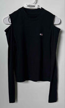 Load image into Gallery viewer, Tommy Hilfiger Womens Navy Blue Long Sleeve Mock Neck Pullover T-Shirt Size S
