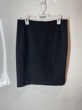 Load image into Gallery viewer, Ann Taylor Womens Gray Flat Front Back Zip Straight &amp; Pencil Skirt Size 8
