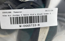 Load image into Gallery viewer, Nike Kids Air Jordan 3 Retro 441140-018 Black Green Leather Sneakers Shoes Sz 6Y
