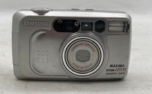 Load image into Gallery viewer, Samsung Maxima Zoom 105Ti Quartz Date Silver 35mm Film Camera Not Tested
