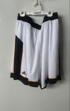 Load image into Gallery viewer, Adidas Mens Black White Elastic Waist Basketball Athletic Shorts Size Large
