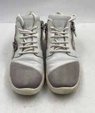Load image into Gallery viewer, Authentic Giuseppe Zanotti Mens White Gray Sneaker Shoes Size EUR 40 Damaged
