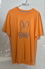 Load image into Gallery viewer, Psycho Bunny Mens Light Orange Pima Cotton Short Sleeve Graphic T-Shirt Size 6

