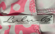 Load image into Gallery viewer, Lulu B Womens Pink White Sleeveless Pullover Keyhole Neck Sheath Dress Size L
