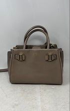 Load image into Gallery viewer, Vince Camuto Womens Gray Leather Double Handle Pockets Lined Satchel Handbag
