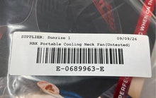 Load image into Gallery viewer, RBX Black Red 3 Speed Adjustable Airflow Portable Cooling Neck Fan Untested
